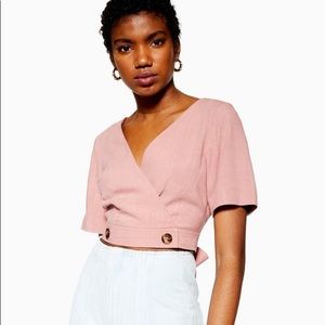 3/$30✨ Topshop Wrap Front Crop Top